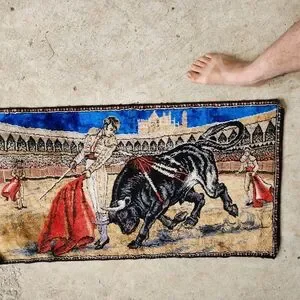 Vintage | Wall Decor | Vintage Velvet Spanish Bull Fighting Matador ...